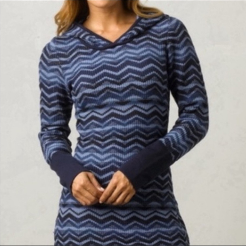 prAna Meryl blue sweater dress